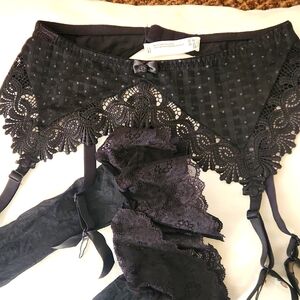 Sheer black lingerie